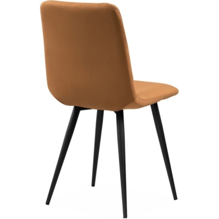 STULL OF A METALLARCASA RALF Metal/Velor, Black/Brick 44x53x83 cm-3