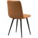 STULL OF A METALLARCASA RALF Metal/Velor, Black/Brick 44x53x83 cm