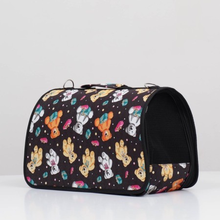 Bag - Animal Carriage "Plush Bears", size M, 40 x 21 x 27 cm-2