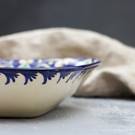 Salennik Rishtan ceramics "Flowers", 19 cm, mix-3