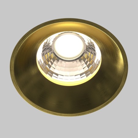 Built-in lamp Technical DL058-12W4K-TRS-BS Round, 115x60 mm, LED, 12W, 1020LM, 4000K, Brass-3