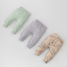 Штанишки детские KinDerLitto «Крошки-горошки», рост 62-68 см, 3 шт