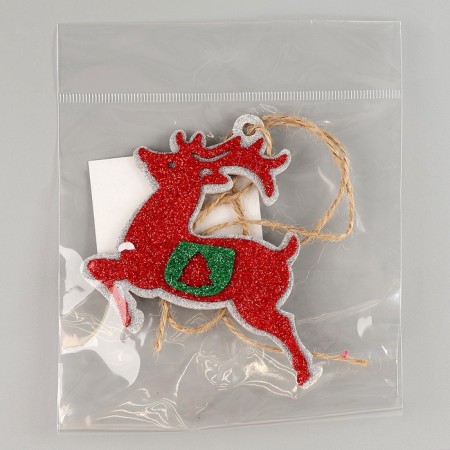 New Year's decoration from EVA "Deer", on an adhesive basis-4