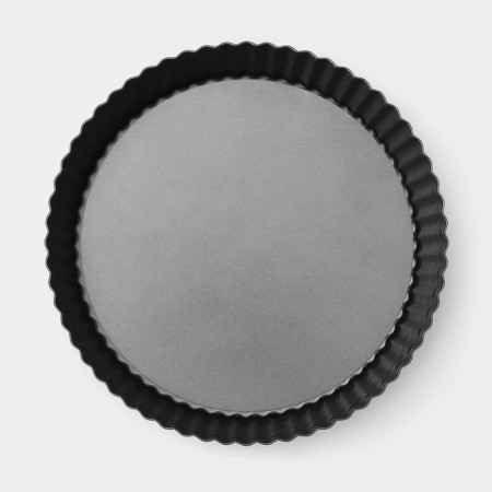 The form for baking the share "Jacqueline. Corrugated circle ”, 24 × 5 cm, removable bottom, anti -stick coating, black color-2