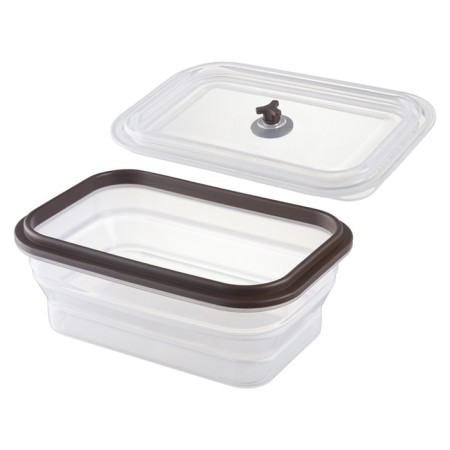 Silikobox transportation and storage container, silicone, folding, 900 ml, dark-blue color-6