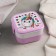 Lunch container "Unicorn", 2 departments, 400+400 ml, pink color