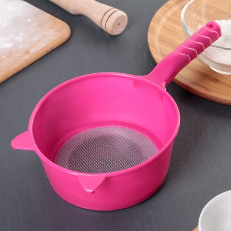 Sieve with the handle "Ears", D = 15.5 cm, color mix-3