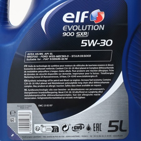 Motor oil ELF Evolution 900 SXR 5W-30, 5 liters-2