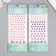 Sticker of plastic rhinestones "Half -dash of different sizes" MIX MIX 10x27 cm