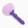 Anal traffic jam with fur Akhpoki, silicone sleeve, 130x26 mm, tail 65mm, rings, lilac 10746