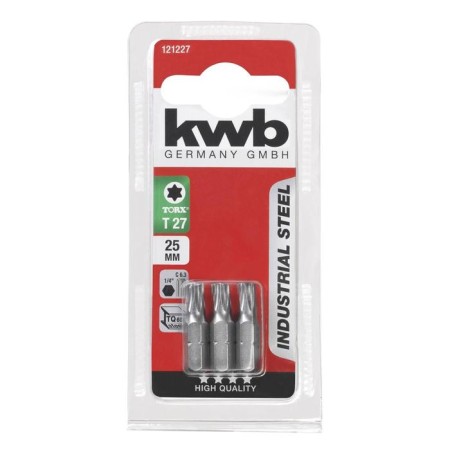 Bit KWB Industry, Torx27, steel TQ60, 25 mm, 3 pcs-1