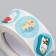 Sticker Paper "Benefits of cats" d = 2.5 cm 500 pcs in a roll 3x6.5x6.5 cm