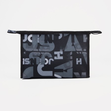 Cosmetic bag with lightning, black color-1