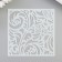 Plastic stencil "Plant pattern" 13x13 cm
