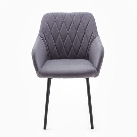 Liberty chair, velor graphite/black-2