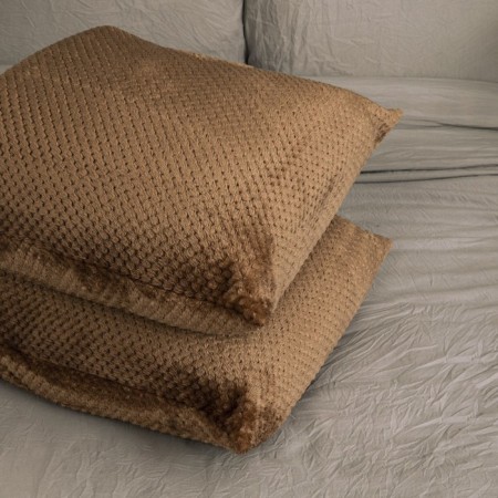 Pillowcases "Jacquard", size 50x50 cm, 2 pcs, brown color-2