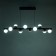 Lamp with DDD "Ricardo" 10XLED 40W black and gold 88x16x20-120 cm