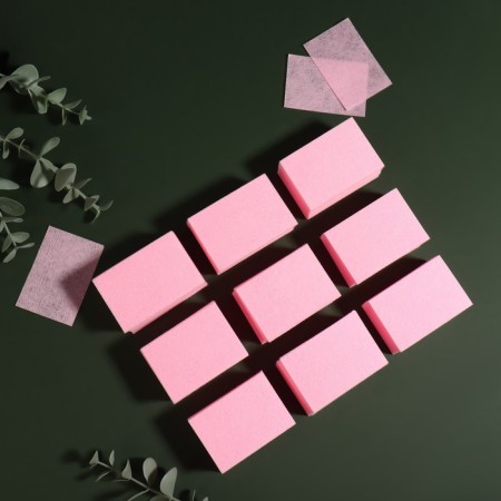 Napkins for manicure, nonsense, dense, 560 pcs, 6 × 4 cm, pink color-1