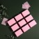 Napkins for manicure, nonsense, dense, 560 pcs, 6 × 4 cm, pink color