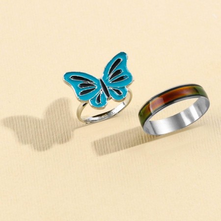 Ring mood "have fun", set 2 pcs-1