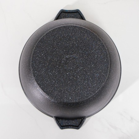 Pamper "granite Star", 5 l, d = 26 cm, h = 13 cm, glass cover, anti -stick coating-2