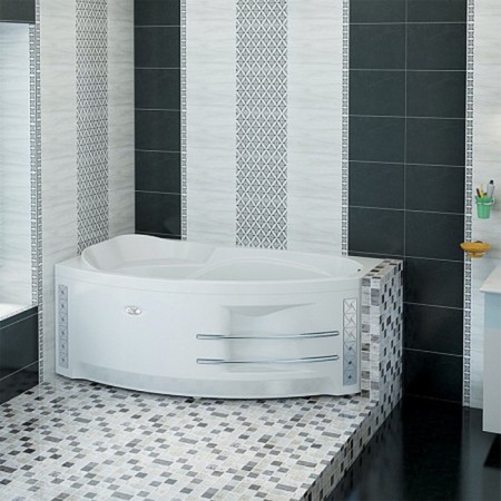 Bath screen Vannesa 2-51-0-1-0-223 "Sofia", fastening, short, left-1