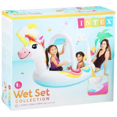Pool of the inflatable "unicorrhea" 254 x 132 x 109 cm with a canopy, 58435np intex-3