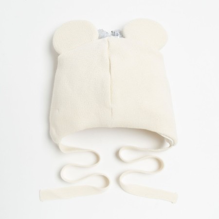 Hat for girls, milk color, size 46-50-2