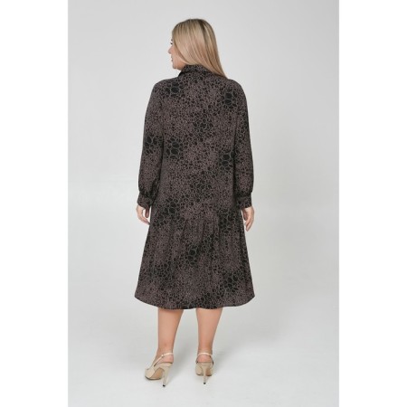Female dress, size 66, black color-4