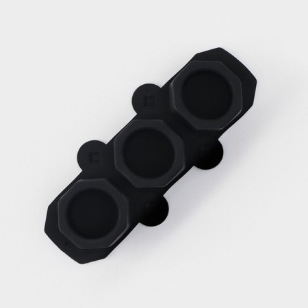 Ice form "Stack", 21.5 × 9 × 4.8 cm, 3 cells (5.9 × 5.5 cm) Black color-1