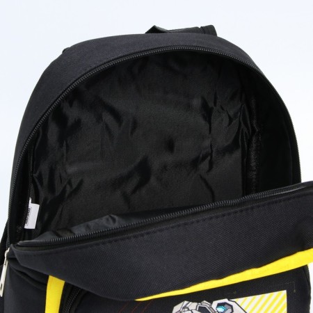 A backpack with a pocket, 22 cm x 10 cm x 30 cm "Dino Bumblebee", transformers-4