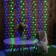Garland "Network" 2 × 3 m, IP44, UMS, transparent thread, 384 LED, glow of multi, 220 V