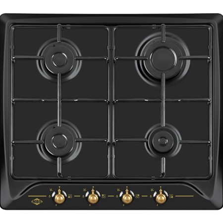 Hon surface MBS PG-607BL, gas, 4 burners, mechanical. UPR.-e, black-gold