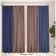 Set of curtains "Canvas", size 200x250 cm, 2 pcs, blue, dusty rose