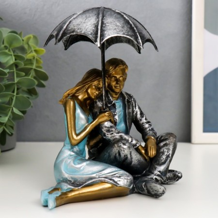 Souvenir Polystone Romance "In love with an umbrella" 17.5x14.5x10.5 cm-1