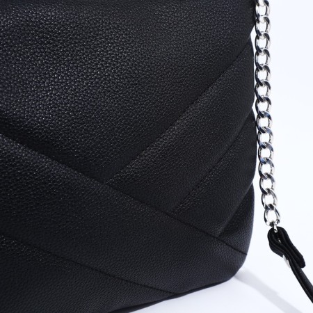 Richet Cross-Boda Bag on a zipper, black color-3