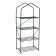 Rabbage for seedlings, 4 shelves, 160 × 60 × 40 cm, metal frame d = 16 mm, without a case