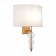 Wall lamp EVOLUCE. Sle105711-01. Ramer. 1x40 W, E14, 28x39 cm, brass color, transparent