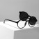 Glasses with a clipon (clip-on) GA0414 (color: C3 black; diopter: +2.5; tinting: black)