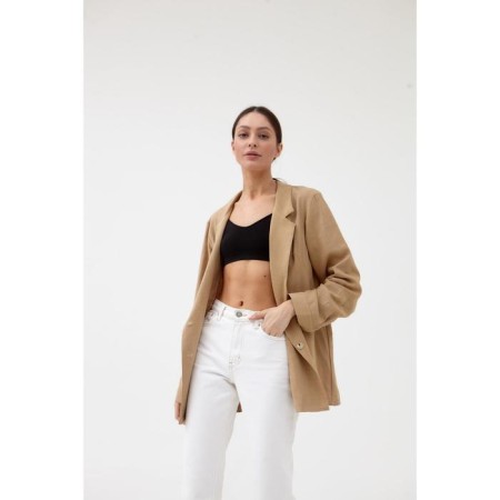 Jacket Women's Double -breasted Mist p. 46, beige-1