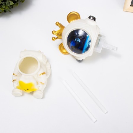 Night-wound-wound bear with a star Led usb white 12x12x16.5 cm Risalux-13