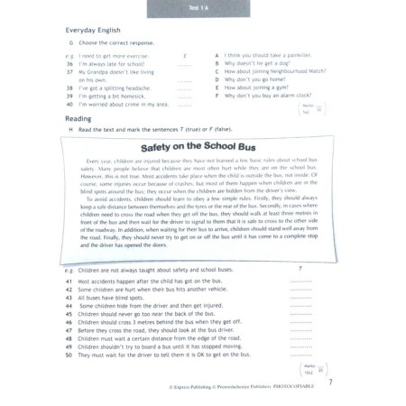 English in focus. Spotlight. 7th grade. Control tasks. Vaulina Yu. E., Evans V., Podolyako O. E., Duli D.-3