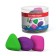ABC eraser, medium stiffness, from hypoallergenic material of thermoplastic rubber (TPR) with reduced crumbs (DUST FREE), mix