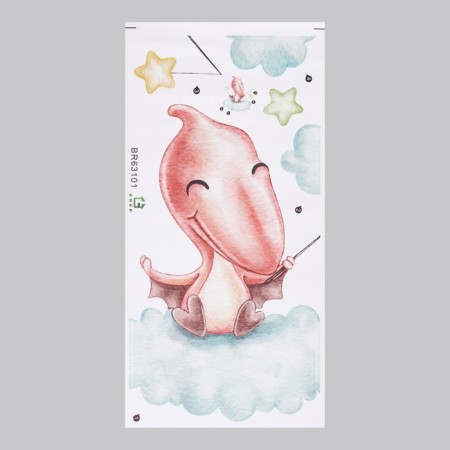Sticker Plastic Interior color "Baby-PTERORODACTICTIL on the cloud" 30x60 cm