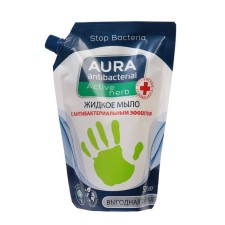 Aura liquid soap, with antibacterial effect, chamomile, 500 ml