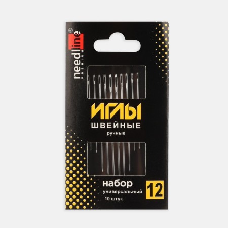 Sewing needles "Universal set No. 12", 10 pcs, from 200927-2