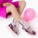 Women's sneakers, pink color, size 39