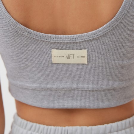 Top female shortened Mist Old School size 48, gray color-3