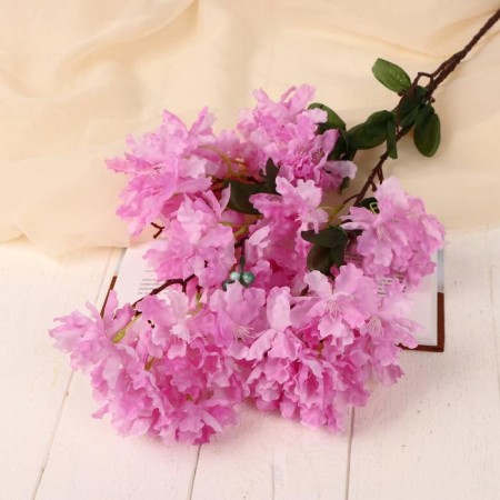 Artificial flowers "violet on a branch" 5x80 cm, pink