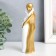 Polystone souvenir "Lovers - hugs" with a white -gold 15x4.5 cm